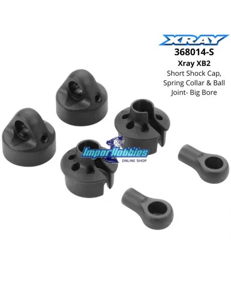 Shock Cap, Spring Collar & Ball Joint - Short - Xray XB2 368014-S
