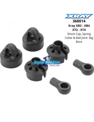 Shock Cap, Spring Collar & Ball Joint Xray XB2 / XB4 / XT2 / XT4 368014