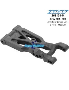 Arm Rear Lower Left - 3-Hole - Medium Xray XB2 / XB4 363124-M