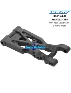 Composite Suspension Arm Rear Lower Left - 3-Hole - Hard Xray XB2 / XB4 363124-H