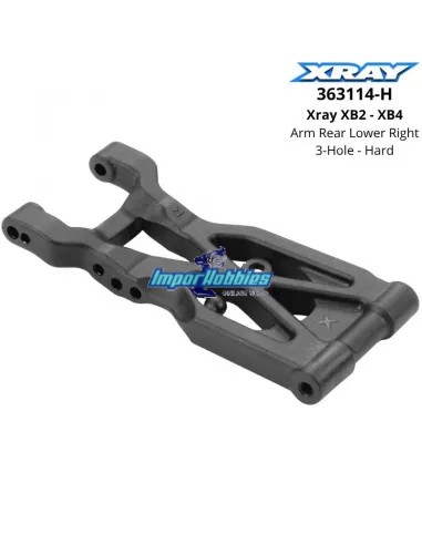Arm Rear Lower Right - 3-Hole - Hard Xray XB2 / XB4 363114-H