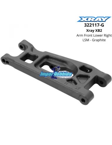 Arm Front Lower Right - LSM - Graphite Xray XB2 322117-G