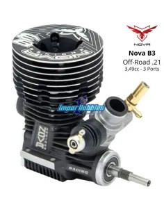 Nova B3 .21 3 Port Nitro Engine - Off-Road 1/8 Buggy RC Car 5002001