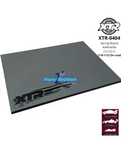 Planche de réglage / Set-Up 1/10 - 1/12 On-Road - 29x39cm Anthracite - XTR-0404