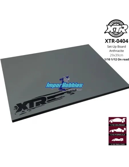 Planche de réglage / Set-Up 1/10 - 1/12 On-Road - 29x39cm Anthracite - XTR-0404