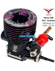 Motor Nova X3B .21 DLC Ceramic 3 Port Off-Road Escala 1/8 Buggy 5002015