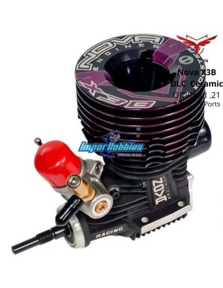 Motor Nova X3B .21 DLC Ceramic 3 Port Off-Road Escala 1/8 Buggy 5002015