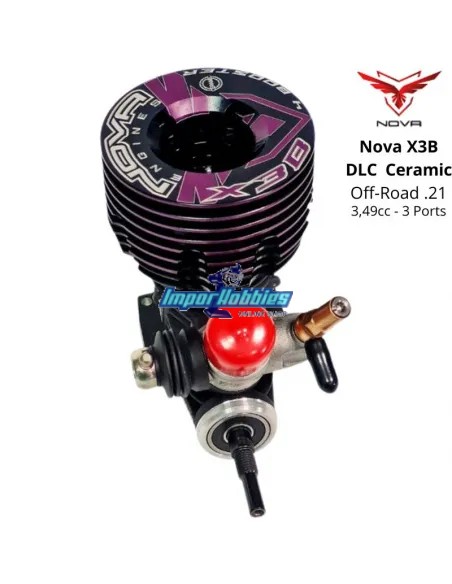 Motor Nova X3B .21 DLC Ceramic 3 Port Off-Road Escala 1/8 Buggy 5002015
