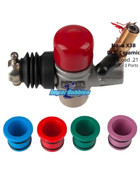 Motor Nova X3B .21 DLC Ceramic 3 Port Off-Road Escala 1/8 Buggy 5002015