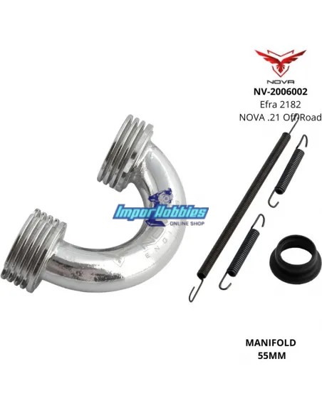 Escape completo Nova Efra 2182 - Codo 55mm 1/8 Buggy / Truggy 2006002