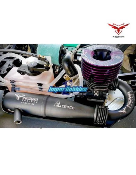 Escape completo Nova Efra 2182 Cerámico - Codo 55mm 1/8 Buggy / Truggy 2006004