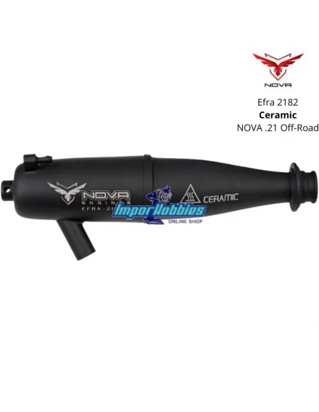 Escape completo Nova Efra 2182 Cerámico - Codo 55mm 1/8 Buggy / Truggy 2006004