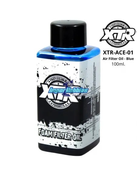 Air Filter Oil - Blue 100ml. XTR Racing ACE-01 - Lubrication , Filters, Nitro Engines and Motors Oils