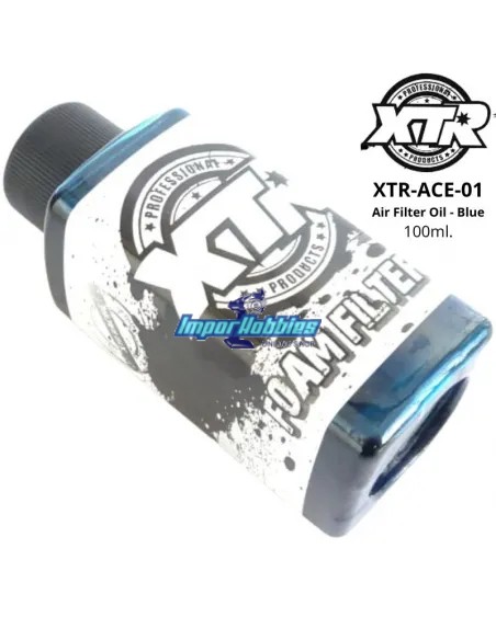 Aceite de filtro aire azul 100ml. XTR Racing ACE-01 - Aceites de lubricación, filtros y motores