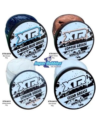Kit de graisse XTR Racing 40g | Cuivre - Bleu - Blanc - Transparent XTR-04xx