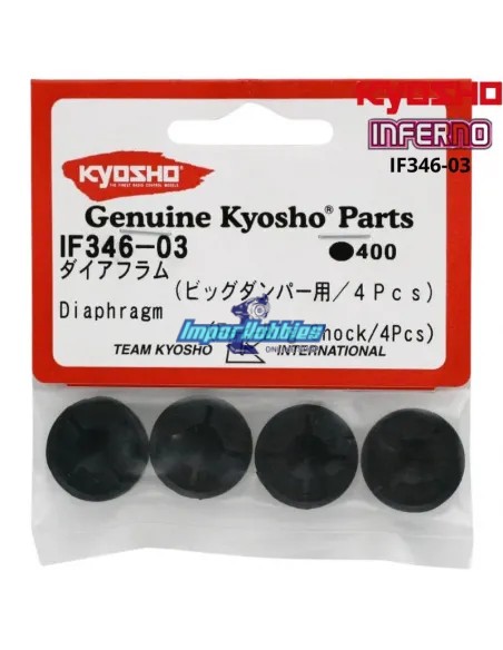 Diafragma amortiguador (4 Uds.) Kyosho Inferno MP9 TKI2 / TKI3 / TKI4 IF346-03 - Kyosho Inferno MP9 TKI2 / TKI3 - Repuesto y opc
