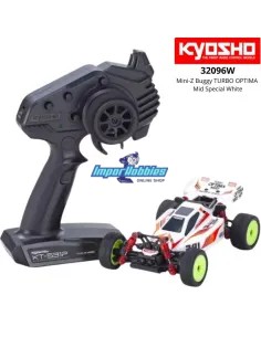 Kyosho Mini-Z Buggy Sport RTR Optima Mid Special 4WD MB-010 1/24 Mini RC Car - White 32096W