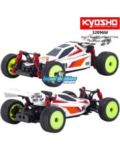 Kyosho Mini-Z Buggy Sport RTR Optima Mid Special 4WD MB-010 1/24 Mini RC Car - White 32096W 2