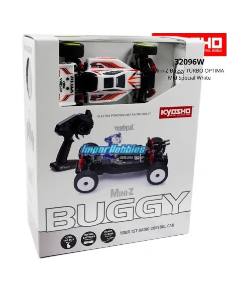 Kyosho Mini-Z Buggy Sport RTR Optima Mid Special 4WD MB-010 1/24 Mini RC Car - White 32096W