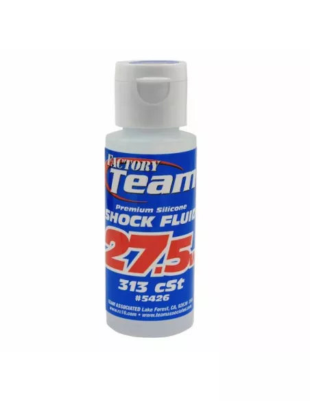 Shock Silicone Oil 27.5wt / 313cps 59Ml. Team Associated AS5426 - Team associated Silicone Fluids