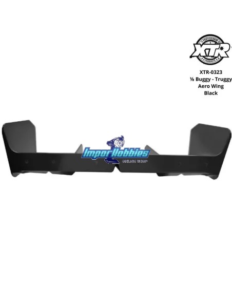Alerón "Aero" universal negro coches rc 1/8 Buggy - Truggy XTR Racing XTR-0323