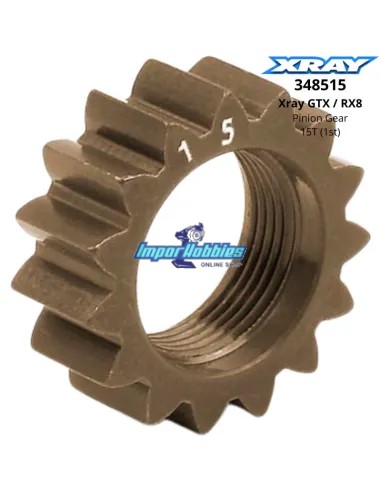 Piñón 15T 1ª velocidad - Alu - Xray GTX / RX8 348515