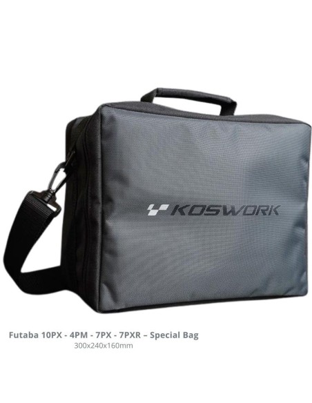 Futaba 10PX-4PM-7PX-7PXR Transmitter Bag With Foam Koswork