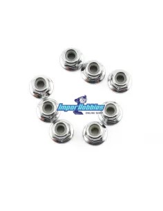 Tuercas rueda Flanged autoblocantes 4mm (8 Uds.) Traxxas TRX3647 - Traxxas Jato