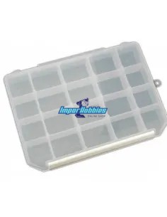 Caja con separadores 255x185x40mm Hobbytech HTBOX-04 - Cajas almacenamiento y bandejas de aluminio para tornillos