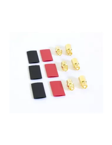 Gold Connector Set - Male / Female 8.0mm (3 Pairs) Team Orion ORI40017 - R/C Plugs