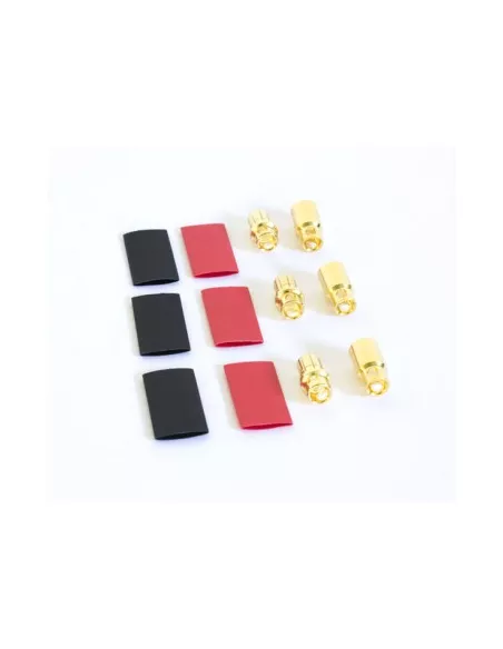 Gold Connector Set - Male / Female 8.0mm (3 Pairs) Team Orion ORI40017 - R/C Plugs