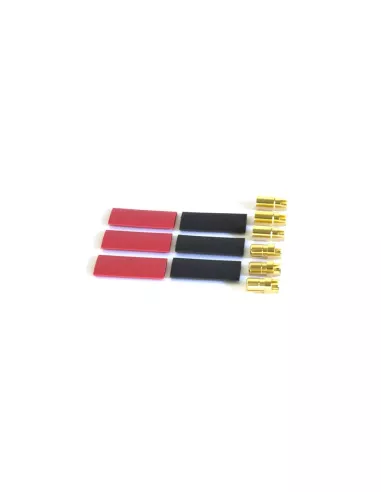 Gold Connector Set - Male / Female 6.0mm (3 Pairs) Team Orion ORI40014 - R/C Plugs