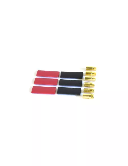 Gold Connector Set - Male / Female 6.0mm (3 Pairs) Team Orion ORI40014 - R/C Plugs