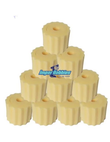 Espuma filtro aire & sobre-espuma acanalada universal 1/8 Buggy (10 Uds.) Hobbytech HT-501226 - Hobao Hyper 7 TQ & 7.5 Nitro