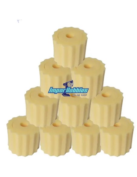 Espuma filtro aire & sobre-espuma acanalada universal 1/8 Buggy (10 Uds.) Hobbytech HT-501226 - Hobao Hyper 7 TQ & 7.5 Nitro