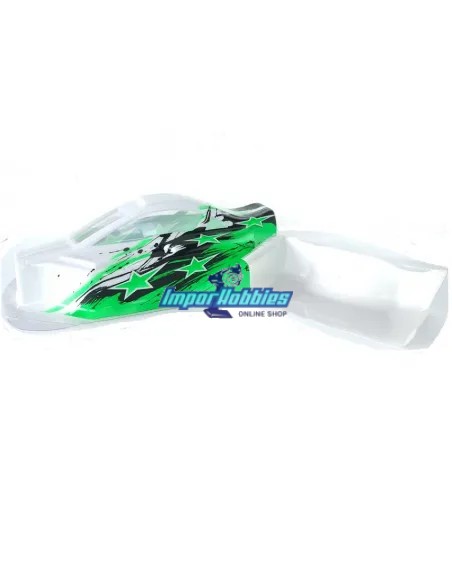Carrocería pintada Bittydesign Verde & Alerón Hobbytech Survolt / Revolt CA-117 - Hobbytech Revolt / Survolt BX10 - Repuesto y o