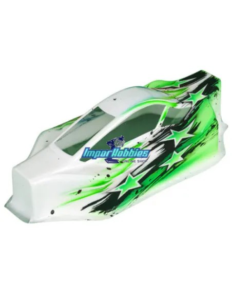 Carrosserie peinte Bittydesign Vert & Aileron Hobbytech Survolt / Revolt CA-117 - Hobbytech Revolt / Survolt BX10 - Pièces detac