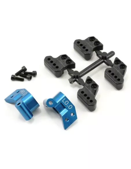 Factory Team 0° Aluminum Hub Set Team Associated B4 / B44 / T4 / SC10 AS9864 - Team Associated B4 / T4 - Spare Parts & Option Pa