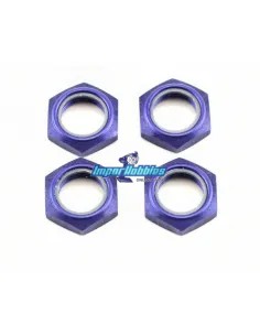 Tuercas rueda seguridad azules 17mm (4 Uds.) Kyosho IFW336BL - Kyosho Inferno 7.5 / Neo / Neo Race Spec - Repuesto y opciones