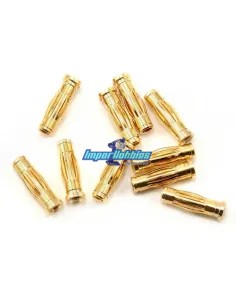 Gold Connectors Male 4mm (10 U.) Team Orion ORI40006 - R/C Plugs