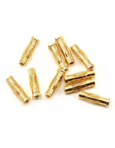 Gold Connectors Male 4mm (10 U.) Team Orion ORI40006 - R/C Plugs