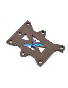 Soporte de transponder aluminio Gun Metal Kyosho Inferno MP9 / MP10 / MP10T IFW426 - Kyosho Inferno MP9 TKI2 / TKI3 - Repuesto y