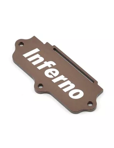 Aluminum E-Switch Plate - Gunmetal Kyosho Inferno MP9 / MP10 / MP10T / GT3 IFW429 - Kyosho Inferno MP9 TKI2 / TKI3 - Spare Parts