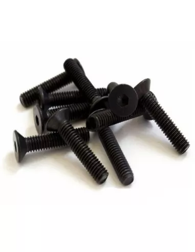 Flat Head Screw M4X25mm - 1-S34025H (10 U.) Fussion FS-TF4025 - Steel Screws - M4