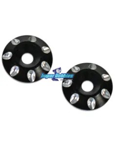 Rondelles d'aileron noirs CNC 1/10 Buggy / Truggy (2 U.) VP-Pro RS-517-BK - Team Associated B4 / T4 - Pièces detachées et option
