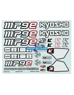 Decal Sheet - White Kyosho Inferno MP9e IFD501 - Kyosho MP9e TKI EP Kit - Spare Parts & Option Parts