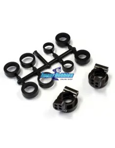 V2 Aluminum Rear Hub Set 0° Kyosho Ultima RB6 / RB6.6 / RB7 / RT6 / SC6 & Lazer ZX6.6 / ZX7 UMW704-0 - Kyosho Lazer ZX-5 - Spare