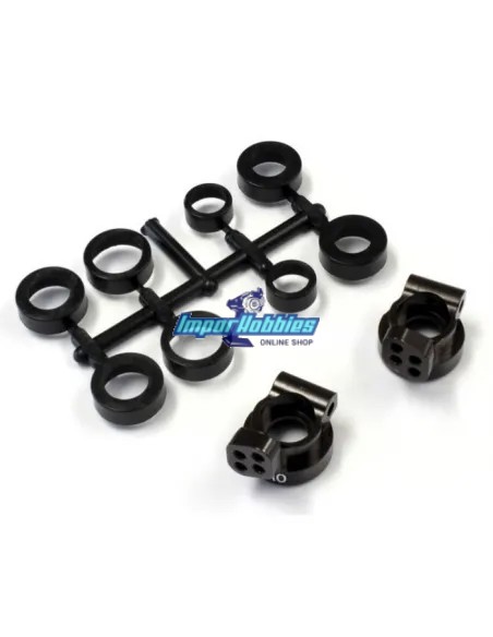 Porte-fusée arrière aluminium V2 0° Kyosho Ultima RB6 / RB6.6 / RB7 / RT6 / SC6 & Lazer ZX6.6 / ZX7 UMW704-0 - Kyosho Lazer ZX-5