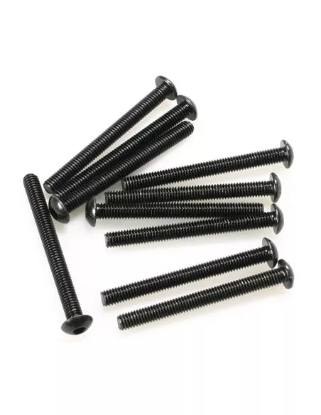 Button Head Hex Screws M3X30mm (10 U.) Fussion FS-TB3030 - Steel Screws - M3