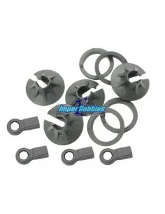 Big Bore Shaft Ball End & Spring Mount (4 U.) Hobbytech STR8 / Spirit / NXT HT595010 - Hobbytech STR8 DeLuxe & STR8 EVO RTR - Sp